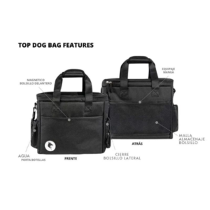 Bolsa De Viaje Top Dog Para Perro Color Negro