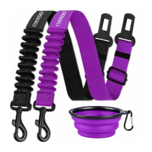 Pack 2 Arnés Ajustables Para Coche Y Un Plato Plegable